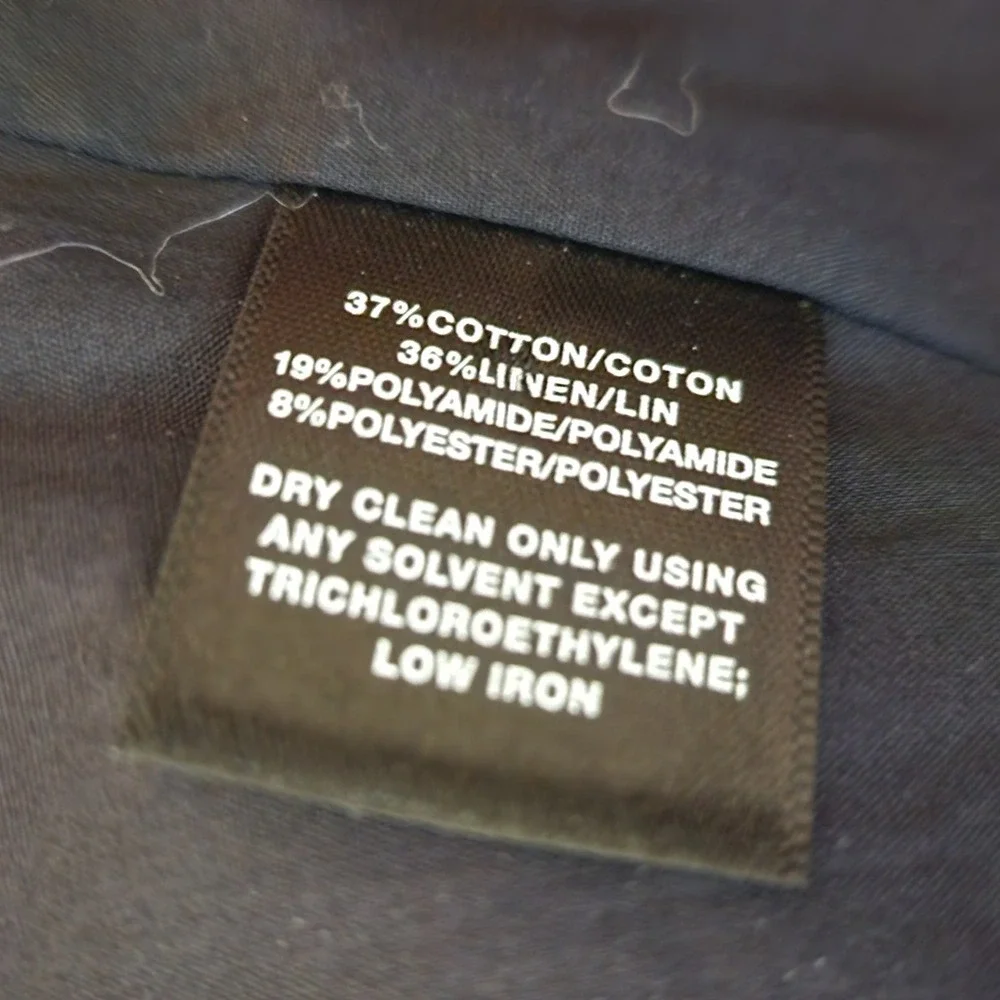 Lafayette 148 New York Size 18 Textured Jacquard Cotton Linen Blazer Jacket - Picture 5 of 9